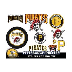 10 FILE Pittsburgh Pirates Svg Bundle
