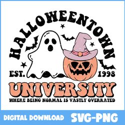 Halloweentown Est 1998 Svg, Ghost Svg, Pumpkin Svg, Witch Svg, Retro Halloween Svg, Halloween Svg, Png Digital File