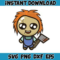 Horror Characters SVG, Cartoon Horror png, svg, eps, dxf files, Digital Instant Download (19)