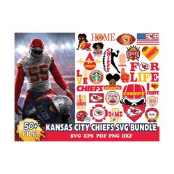 Kansas City Chiefs Svg Bundle, Chiefs Logo Svg, NFL Svg, Football Svg