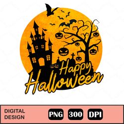 Halloween Sublimation Design, Happy Halloween Png