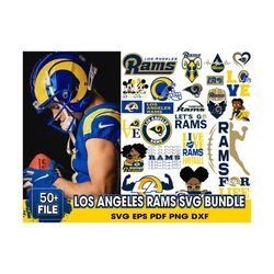 Los Angeles Rams Svg Bundle, Rams Logo Svg, NFL Svg, Football Team Svg