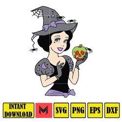 Disney Halloween Princesses Svg, Horror Disney Characters Svg, Digital Instant Download (5)