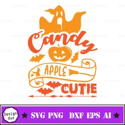 Candy Corn Cutie Svg Design, Kids Cute Halloween Png Clipart, Pink Orange Yellow Halloween Trendy Digital Download