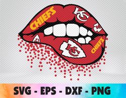 Kansas City, Chiefs LIPS, Lips svg, NFL svg, football svg,Ai, Eps, Dxf, Jpg, football girl svg, love football svg