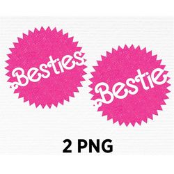 Pink Doll Besties Bestie Logo Png