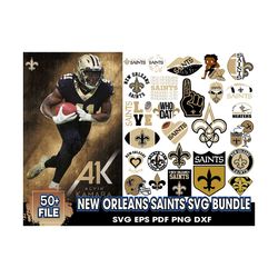 New Orleans Saints Svg Bundle, Saints Logo Svg, NFL Svg, Football Svg