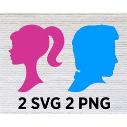 Doll Head Svg Png Silhouette svg