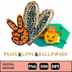 Peace Love Halloween Png,Halloween Sublimation Designs Downloads,Halloween Sublimation Design,Fall Digital Download,Hall