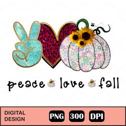 Halloween Sublimation ,Peace Love Fall Png, Sublimation Design Instant Download, Fall Shirt Print, Autumn Sublimation, P