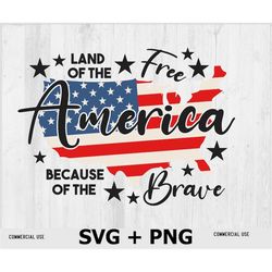 America Land Of The Free Because Of The Brave SVG, Fourth of July SVG, 4th Of July Shirt Design, Retro Smiley Face png,