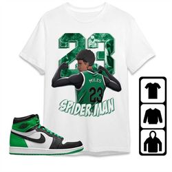 AJ 1 Celtic Lucky Green Unisex T-Shirt, Tee, Sweatshirt, Hoodie, Miles Number 23, Shirt To Match Sneaker