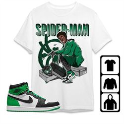 AJ 1 Celtic Lucky Green Unisex T-Shirt, Tee, Sweatshirt, Hoodie, Spiderman Sneaker, Shirt To Match Sneaker