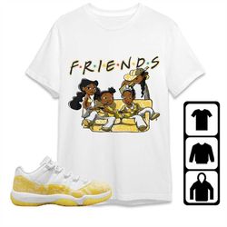 AJ 11 Low Yellow Snakeskin Unisex T-Shirt, Tee, Sweatshirt, Hoodie, Melanin Friends Sisters, Shirt To Match Sneaker