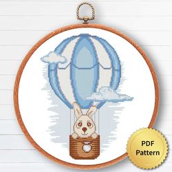 Cute Baby Rabbit Cross Stitch Pattern