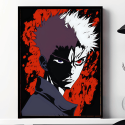 Jujutsu Kaisen Pop Art Wall Print Art, Anime Art, Printable Wall Art, Digital Art Download