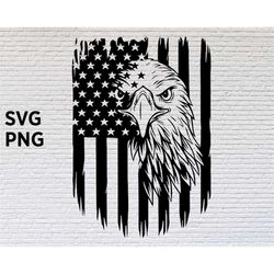 Patriotic Eagle American Flag Svg Png 4th July svg