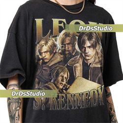 Limited Leon S. Kennedy Vintage T-Shirt, Gift For Women and Man Unisex T-Shirt