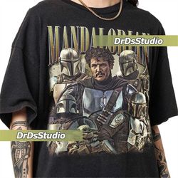 Limited Pedro Pascal Mandalorian Vintage T-Shirt, Gift For Women and Man Unisex T-Shirt