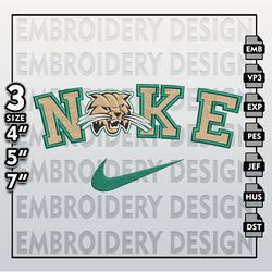NCAA Embroidery Files, Nike Ohio Bobcats Embroidery Designs, Ohio Bobcats, Machine Embroidery Files