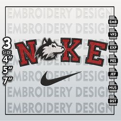 NCAA Embroidery Files, Nike Northern Illinois Huskies Embroidery Designs, Illinois Huskies, Machine Embroidery Files