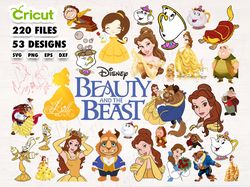Princess Shirt Bundle: Beauty and the Beast SVG, Belle PNG Clipart, Instant Digital Download for Beauty and the Beast-th