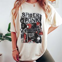 Retro Spider Punk Shirt, Spider-Man Across the Spider-Verse Shirt V10, Spider-Man 2023 Shirt, Marvel Shirt, Marvel Fan G