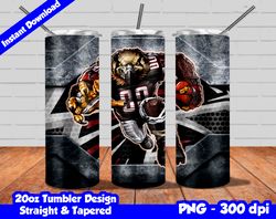 Falcons Tumbler Wrap Design PNG, 20oz Skinny Tumbler Sublimation Template, Falcons Tumbler Straight and Tapered Design,