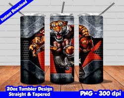 Bengals Tumbler Wrap Design PNG, 20oz Skinny Tumbler Sublimation Template, Bengals Tumbler Straight and Tapered Design,