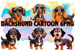 Dachshund  6PNG Files Sublimation Digital Vector File