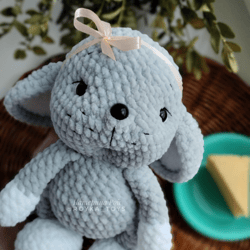 Gray mouse crochet, cute rat, handmade
