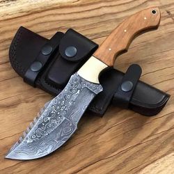 Handmade Damascus steel Tracker Knife