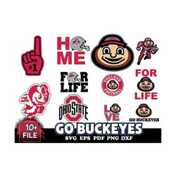 10 FILE GO BUCKEYES Svg Bundle