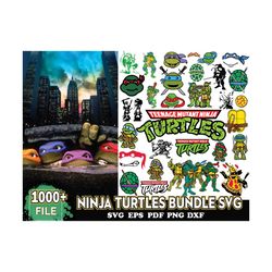 1000 Files Ninja Turtles Bundle Svg, Cartoon Svg, Super Svg