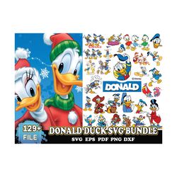 129 Files Donald Duck Svg Bundle, Donald Duck Svg