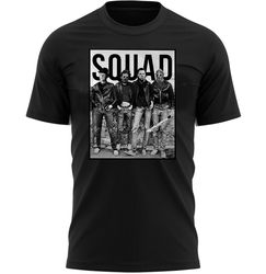 Halloween Squad T-Shirt For Men, Women  Kids 100 Cotton Black Shirt, Horror Movie T-Shirts