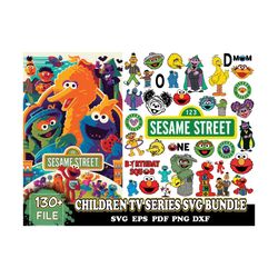 130 Files Children TV Series Svg Bundle, Cartoon Svg