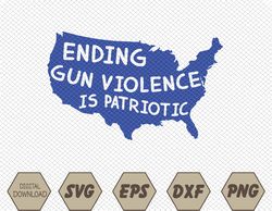 Peace Ending Gun Violence is Patriotic Awareness Day Svg, Eps, Png, Dxf, Digital Download