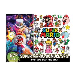 57 Super Mario Bundle Svg, Super Svg, Mario Game Svg