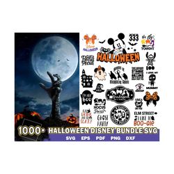 1000 Halloween Bundle Svg, Disney Halloween Svg
