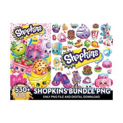 530 Files Shopkins Bundle Png, Cartoon Png