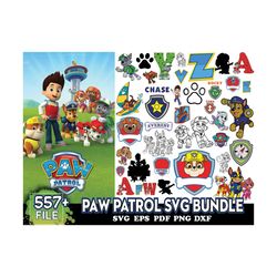557 Paw Patrol Svg Bundle, Paw Patrol Character, Paw Patrol Images