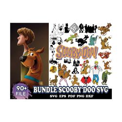 90 Bundle Scooby Doo Svg, Cartoon Svg, Dog Lover Svg