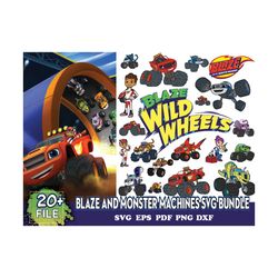 20 Blaze And Monster Machines Svg Bundle, Wild Wheels Svg