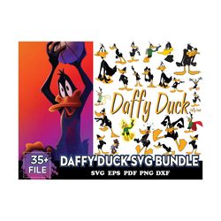 Daffy Duck Svg Bundle, Disney Svg, Daisy Duck Svg
