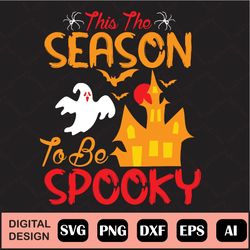 Spooky Season Halloween Digital File Download, Scary Halloween Witch, Flying Bats, Svg, Png, Pdf, Dxf - Clipart, Graphic