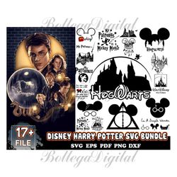 17 Disney Harry Potter Svg, Disney Svg, Disney Mickey