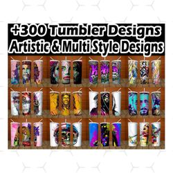 Bundle 300 design  20oz Skinny Tumbler PNG  Seamless Sublimation Design  Full Tumbler Wrap  PNG file Digital Download