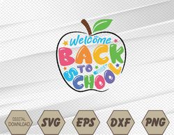 Welcome Back To School 2023 Happy First Day Of School Kids Svg, Eps, Png, Dxf, Digital Download