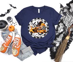 Halloween Boo Tee,Truck full of Pumpkins Spiders,Halloween Party,Halloween shirt,Hocus Pocus Shirt,Halloween Funny Tee,H